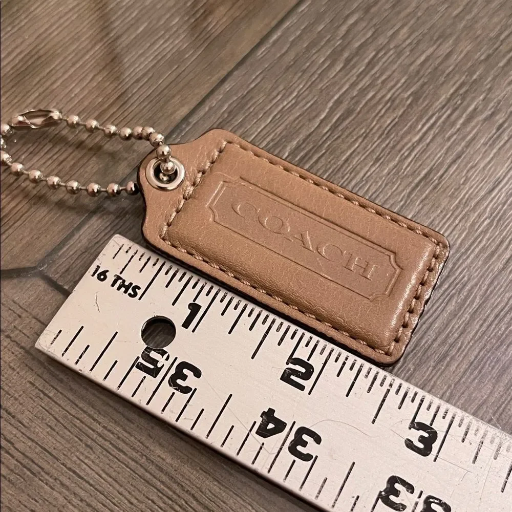 Coach Replacement Hangtag Art Sateen Maggie 17055 Taupe Color Leather